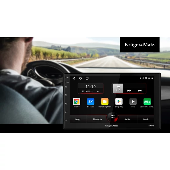 Autórádió Kruger&Matz KM2010 CarPlay/AndroidAuto