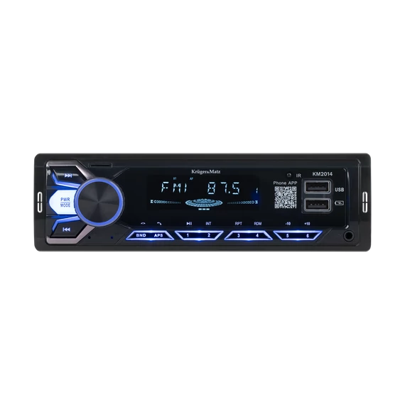 Kruger&Matz 2 DIN autórádió USB