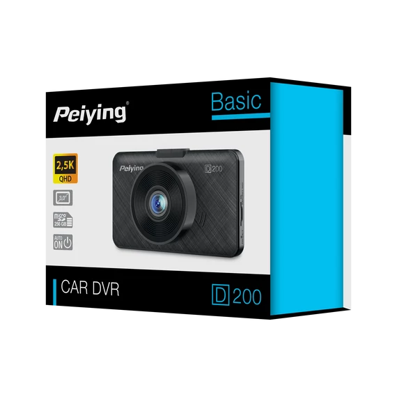 Peiying Basic D200 2.5K autós menetrögzítő kamera