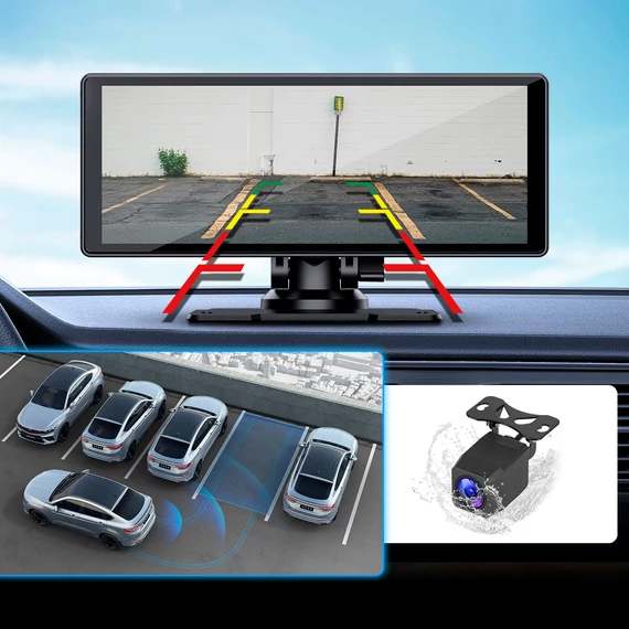 Kruger&Matz KM2021 autós multimédia állomás – Android Auto, Apple CarPlay, DVR, tolatókamera