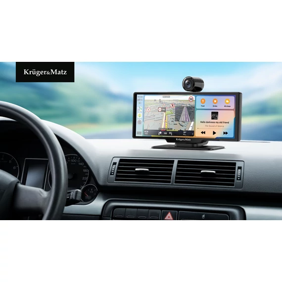 Kruger&Matz KM2021 autós multimédia állomás – Android Auto, Apple CarPlay, DVR, tolatókamera