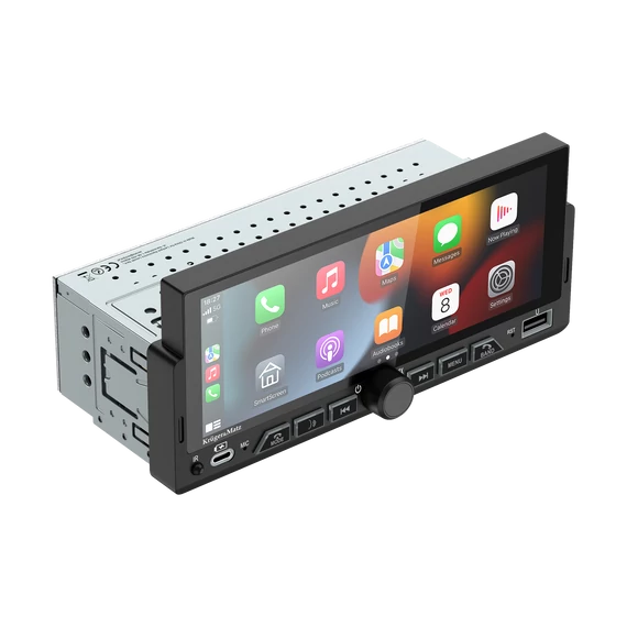 Kruger&Matz KM2017 autórádió CarPlay/Android Auto funkcióval